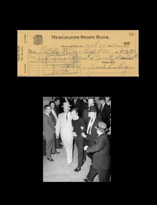 Signed Jack Ruby Check Autographed Jfk Assassination Lee Harvey Oswald Killer