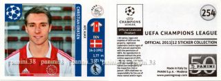 Rare Sticker Christian Eriksen " Champions League 2011 - 12 " Panini Rookie