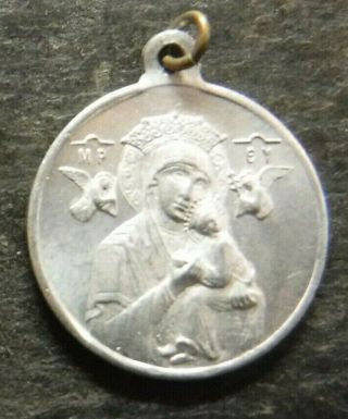 Vintage Our Lady Of Perpetual Help Medal
