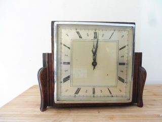 Vintage Square / Shaped Garrard Oak Cased 8day Mantle Clock G W O