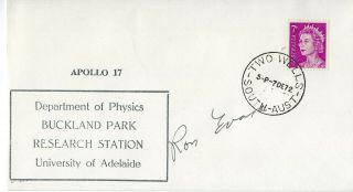 Ron Evans Signed Apollo 17 Postal Cover Nasa Astronaut
