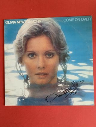 Olivia Newton - John Rare Signed Come On Over Vinyl Album