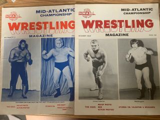 Nwa 1973 Mid Atlantic Championship Wrestling Magazines (2)
