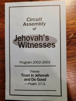 2002 - 2003 Circuit Assembly Of Jehovah 