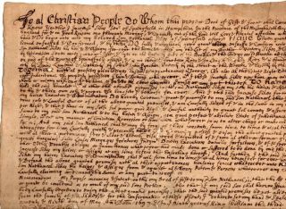 1697,  Springfield,  Mass.  John Pynchon,  John Holyoke,  Signed,  Sikes Family Deed