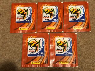 5x Panini World Cup 2010 South Africa Football Stickers - Packets.