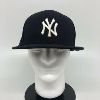 Era York Yankees Blue Fitted Baseball 59fifty Cap Hat - 7 1/2