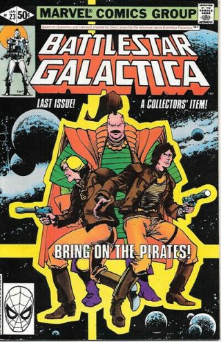 Battlestar Galactica Comic Book 23 Marvel Comics 1981 Near Unread