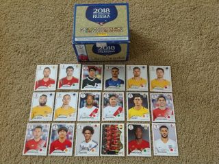 Panini 2018 Fifa World Cup Russia Stickers 18 Different Numbers Plus Empty Box