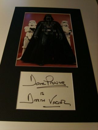 Dave Prowse Star Wars Signed Authentic Autograph - Uacc/aftal