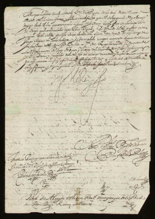 King Philip Iv (spain) - Document Signed 12/05/1631 With Co - Signers