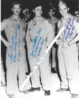 Ferebee Paul Tibbets Van Kirk Signed 8 X 10 Photo Enola Gay Atomic Bomb 509th