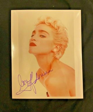 Madonna Signed Photo Plus Art Autographed