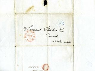 Noah Webster - Autograph Envelope Signed 10/05/1841