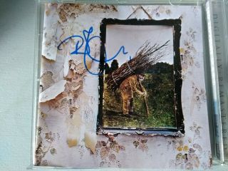 Led Zeppelin Robert Plant Signed Obtained In Person Cd Album.