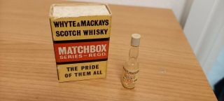 Whyte & Mackays Smallest Bottle Of Scotch In The World In Matchbox Scottish