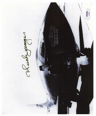 Chuck Yeager Pilot Signed 8x10 Photo Autograph Auto Psa/dna Aj70552