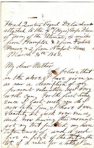 1862,  Charles Dwight,  Excelsior Brig. ,  70th N.  Y. ,  First Hand Account,  Uss Monitor