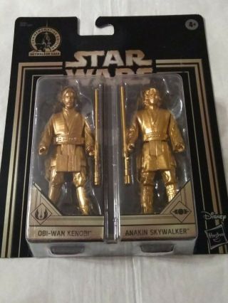 Star Wars Commemorative Edition Obi - Wan Kenobi & Anakin Skywalker Gold Saga