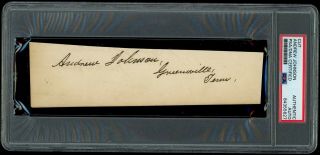 ANDREW JOHNSON PRESIDENT SIGNED AUTOGRAPH CUT PSA/DNA AUTHENTIC 2