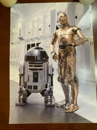 Poster R2 D2 & C 3po Star Wars Movie Photo Print.  Lucas Films