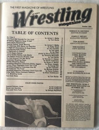 Set of 5 VARIOUS WRESTLING MAGAZINES,  Revue,  Ring,  Wrestling News - RARE 3
