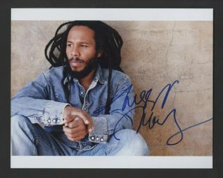 Ziggy Marley Reggae Musician Son Bob Marley Signed Autograph 8 X 10 Photo - Psa
