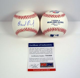 Rand Paul Senator Ky Signed Autograph Mlb Baseball Psa/dna
