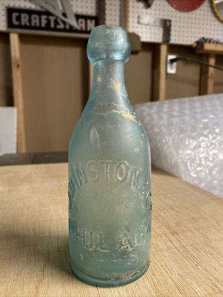 Johnston & Co Philadelphia Pa Blob Top Bottle