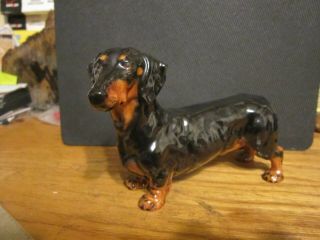 Vintage Royal Doulton Ceramic Dachshund Dog Figurine H 1128