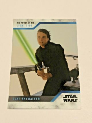 2019 Topps On - Demand Star Wars The Power Of The Light Side 1 - Luke Skywalker
