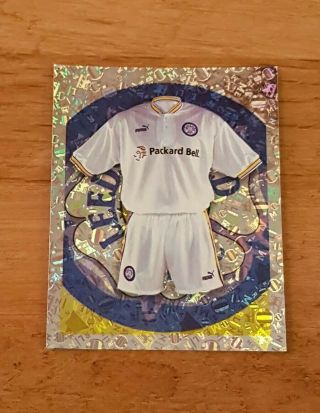 Merlin Premier League 98 Foil Sticker - 266 Leeds United Kit - 1998