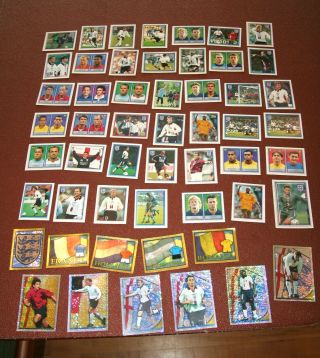 52 X Merlin World Cup 1998 Stickers Including Foil - Raul,  England Crest Etc