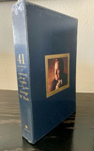 George W.  Bush Signed " 41 " Book Deluxe Limited Slipcase