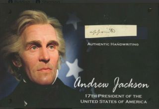 President Andrew Jackson Handwriting Cut Jsa Loa " Appointed " Signed Cut Letter