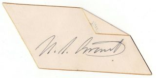 Ulysses S.  Grant - Signature On A Card (008)