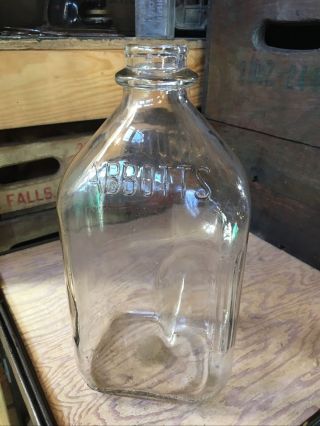 Vintage Half Gallon Milk Bottle Abbotts Dairy Philadelphia Pennsylvania Abbott’s