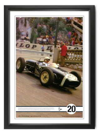 Stirling Moss Signed Lotus 18,  Monaco 1961 