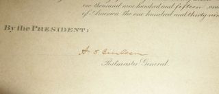 President Woodrow Wilson Signed 1915 Appointment Document PSA/DNA Autograph 4