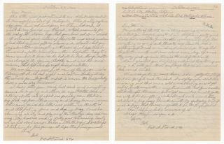 Robert Stroud The Birdman Of Alcatraz 2 Autographed 1945 Letters On Single Page
