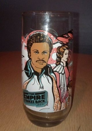 Empire Strikes Back 1980 Star Wars Burger King Collector Glass Lando Calrissian