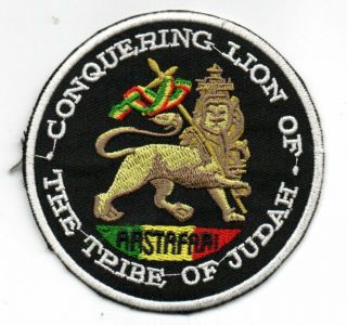 Conquering Lion Of The Tribe Of Judah Rastafari Religion Patch
