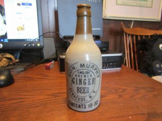 71/2 " T Con Murphy Ginger Beer Stoneware Bottlr Great Shape