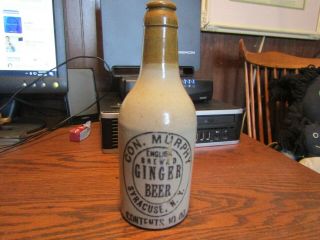 71/2 " T Con.  Murphy Ginger Beer Syracuse Ny Stoneware Bottle
