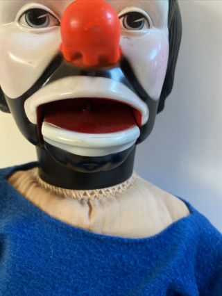 1978 Emmett Kelly Sad Clown Ventriloquist Doll Head & Body VINTAGE Horsman Doll 2