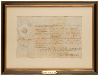 Thomas Heyward,  Jr.  - Document Signed - Sc Declaration Of Independence Signer