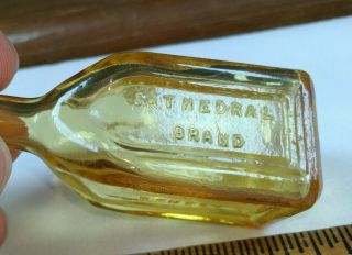 Wheaton Amber Glass Chief Wahoo Electric Tonic Elixir Medicine Bottle 3 
