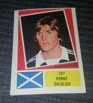 Kenny Dalglish Scotland 197 Fks World Cup Argentina 78 Football Sticker.
