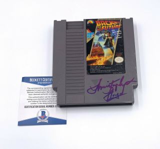 Christopher Lloyd Back To The Future Signed Video Game Beckett Bas 7