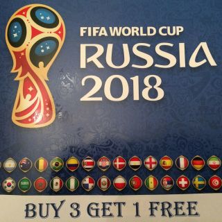 Panini World Cup 2018 Stickers Shiny Stickers - Buy 3 Get 1